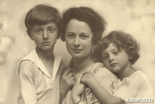 Eugenia Zweibaum née Szenwic with children - son Kazimierz and daughter Karola (photo from the private collection of Zofia Perzyńska)